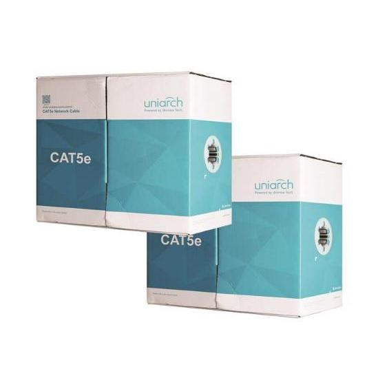 Cáp Mạng UTP Cat5e Đồng Nguyên Chất Uniarch CAB-5E-B 305m -HÀNG CHÍNH HÃNG