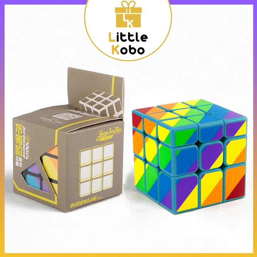 Rubik 3x3 Six-Color Mirror Cube Rubic Biến Thể 3 Tầng Cầu Vồng Đồ Chơi Thông Minh