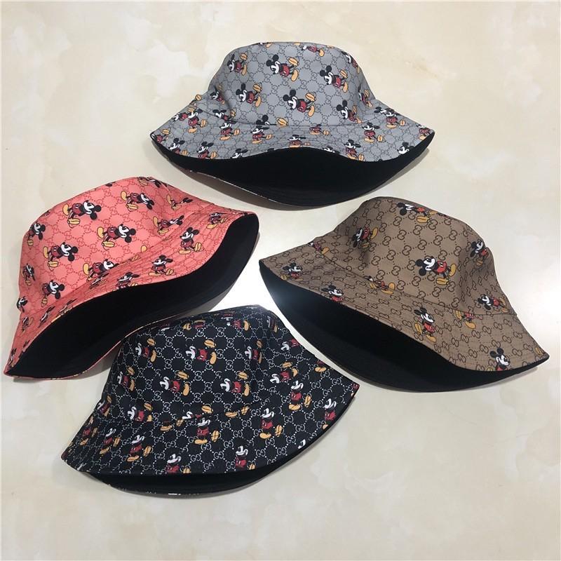 Mũ bucket hoạt hình mickey nón in hình mickey dễ thương - Khăn turban