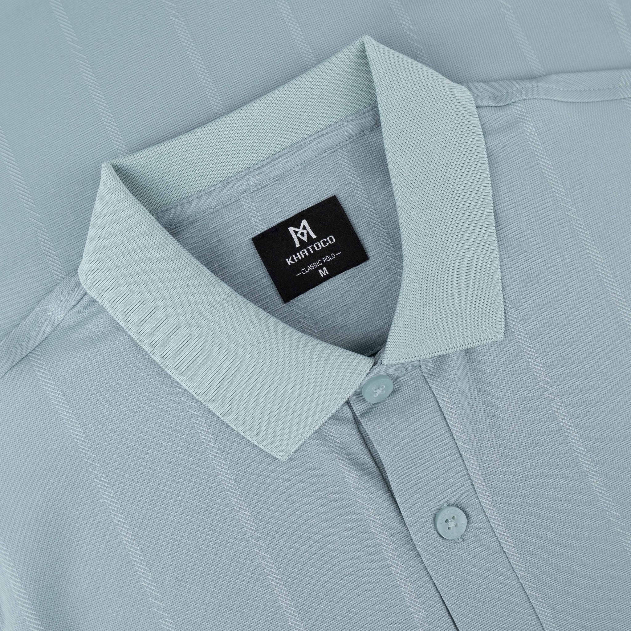 Áo polo nam KHATOCO không túi A2MN438R2-VNSC797-2708-N