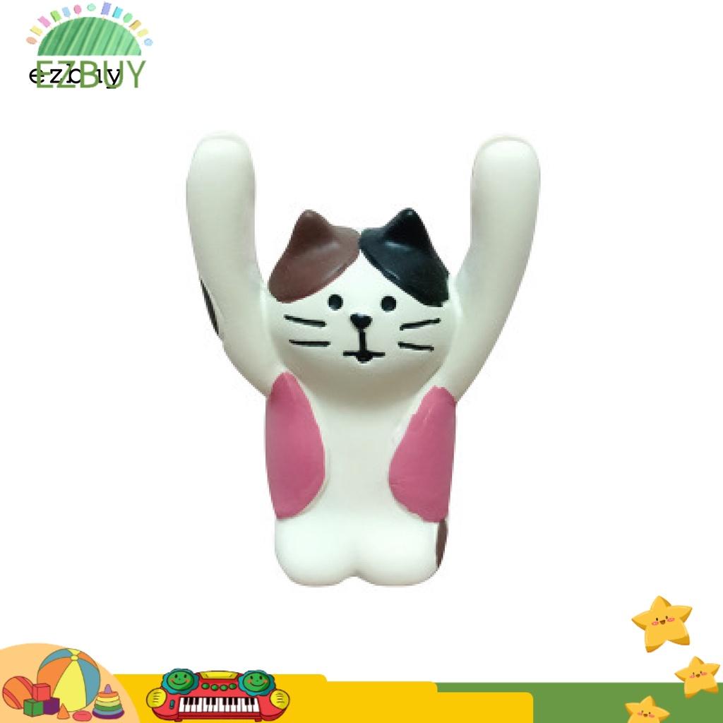 Lovely Mini Cat Toy Mini Miniature Zakka Cat Model Birthday Gift for Cake Topper