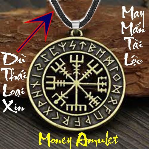 Dây chuyền dù Thái có mặt đồng tiền Amulet - Thu hút Tài Lộc