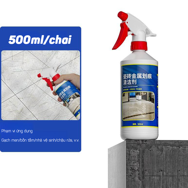 (500ml)Dung Dịch Xoá Vết Xước Gạch Sàn Nhà Siêu Sạch Cao Cấp - Hàng Nhập Khẩu