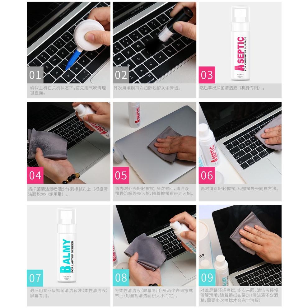Bộ vệ sinh chính hãng JRC 6 trong 1 cho macbook, laptop, máy tính bảng , điện thoại cao cấp.