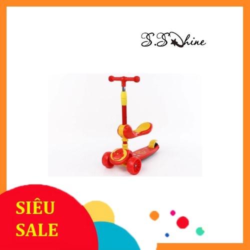 Xe trượt scooter Mommykids Minh Chau, Có nhạc có đèn kiêm chòi chân 2 trong 1