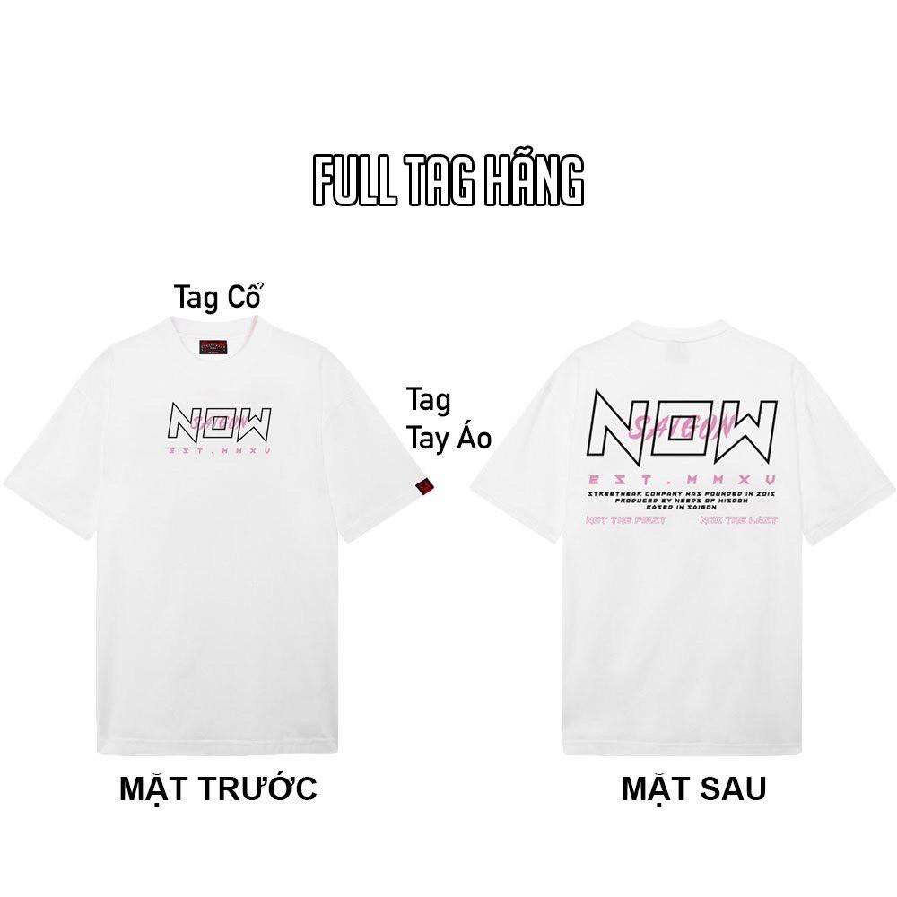 Free Ship - Áo Thun Tici Tay Lỡ Nowsaigon I&amp;O ATC07 - Trắng