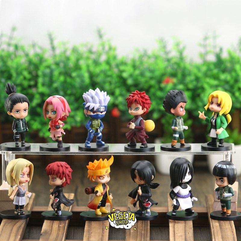Mô hình Naruto - Bán lẻ tùy chọn 12 mẫu Naruto Kakashi Rock Lee Orochimaru Itachi Shikamaru Tsunade Sasori - Cao 7~8cm