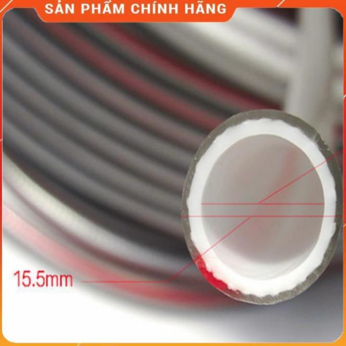 Máy bơm️Evoucher️ Bộ dây vòi xịt nước rửa xe, tưới cây , tăng áp 3 lần, loại 15m 206587 đầu đồng,cút đồng+ đai