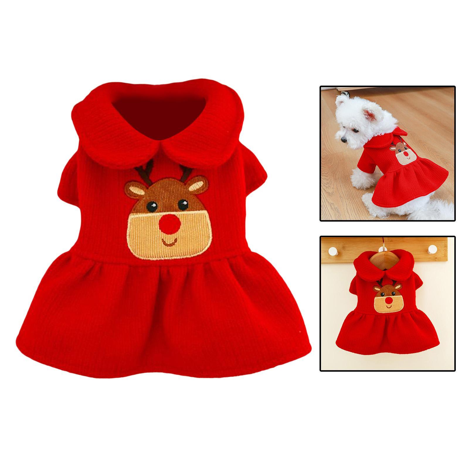 Winter Dog Clothes Small Dog Costume Party Clothes Skirt XS