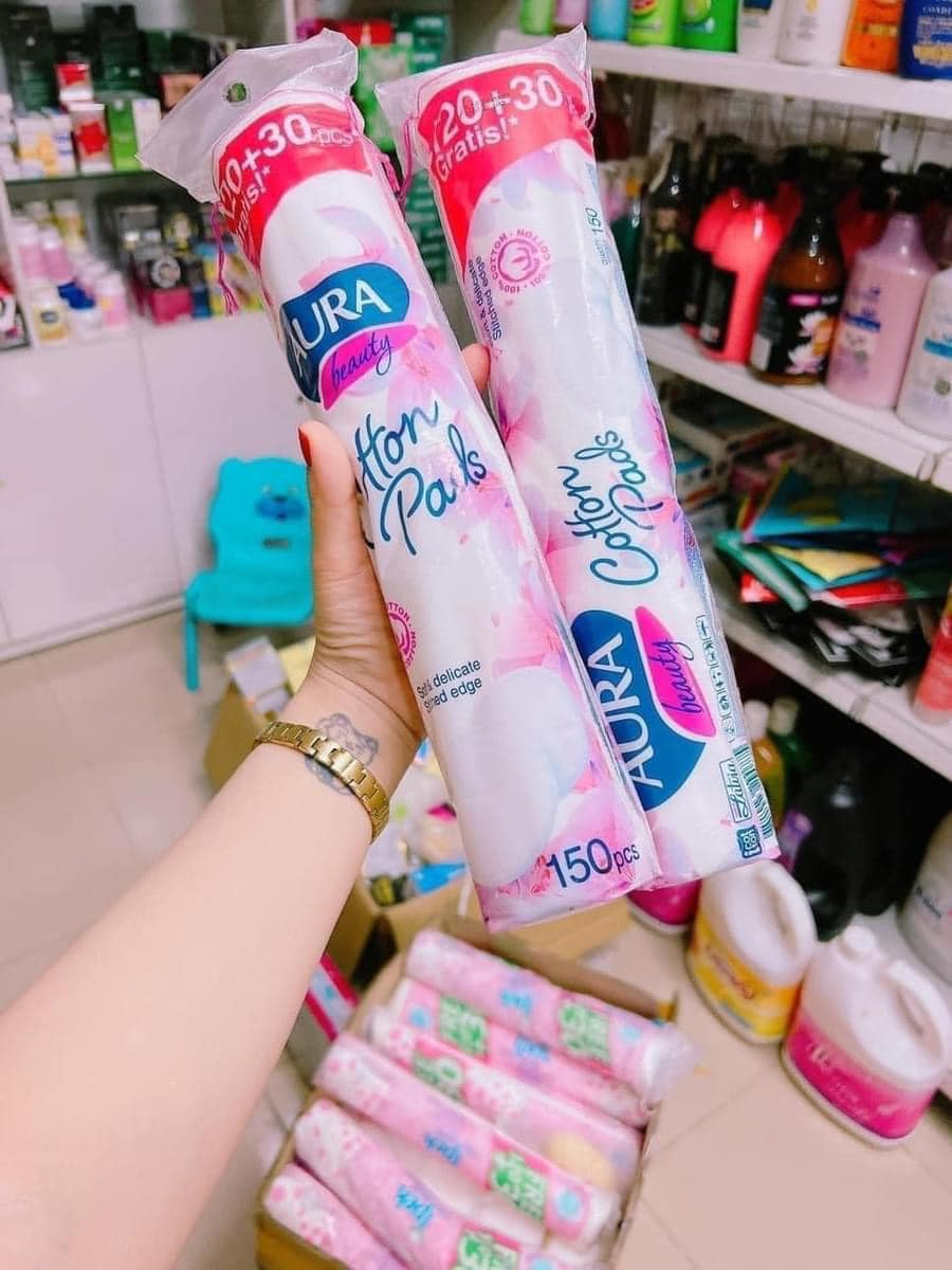 Bông Cotton AURA 150 MIẾNG