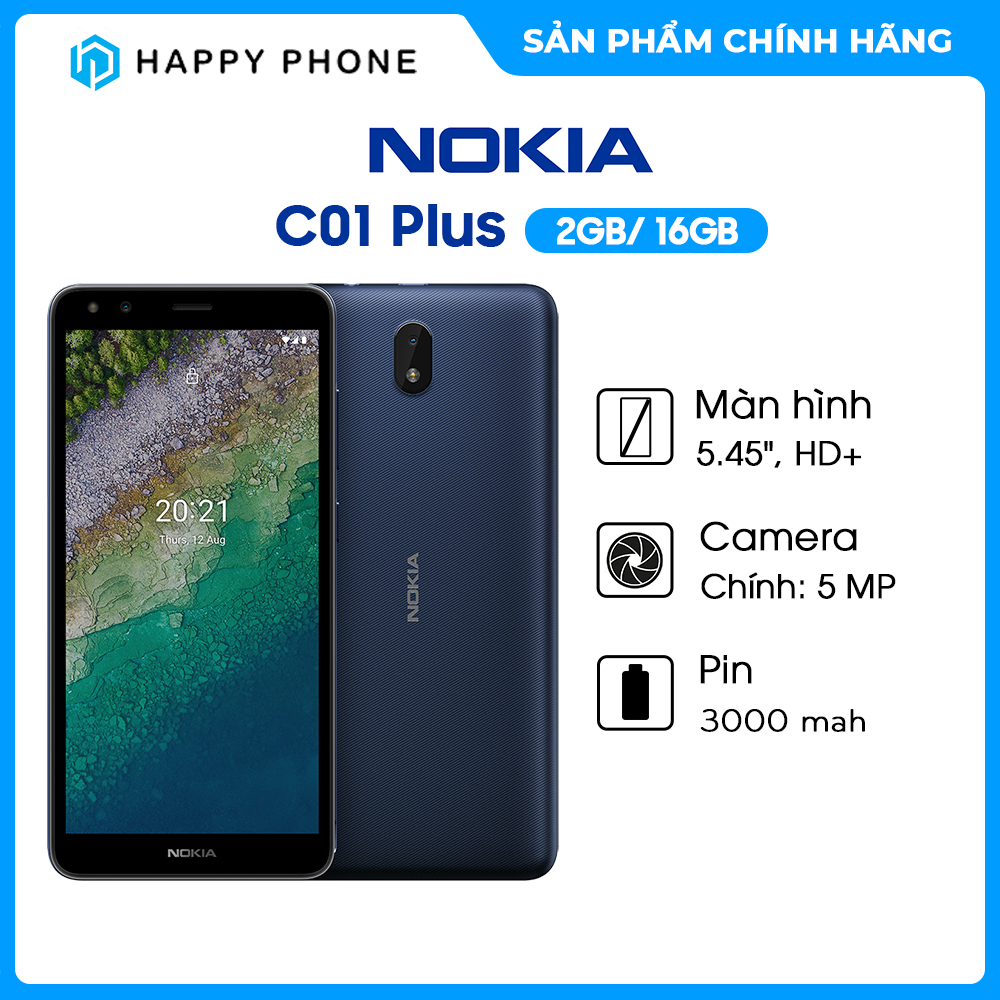 Điện thoại Nokia C01 Plus (2GB/16GB) - Hàng chính hãng