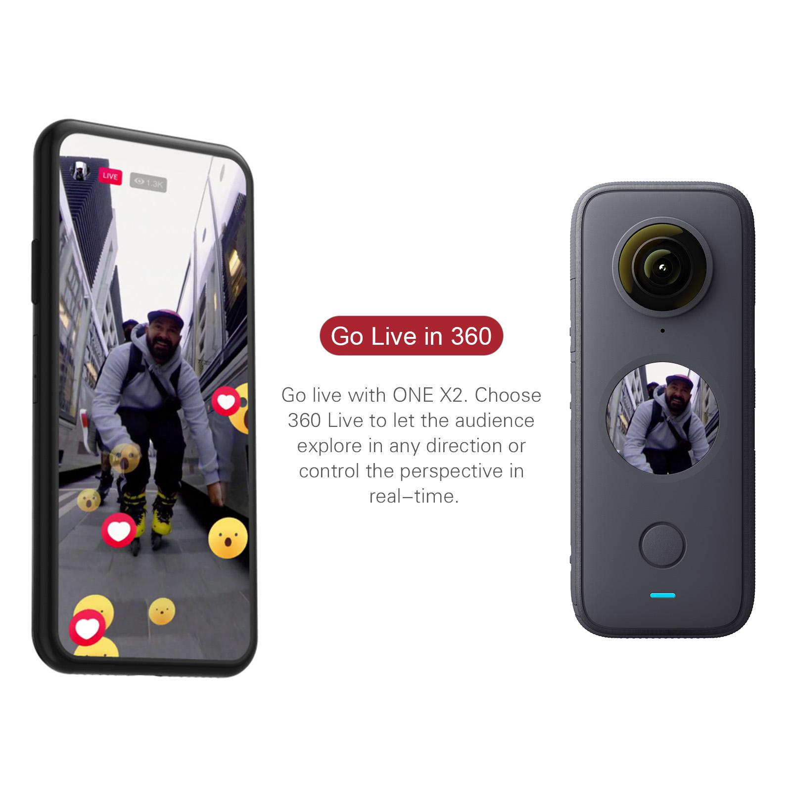 CZ Insta360 One X2 Action Camera 5.7K Video 10M ổn định lưu lượng không thấm nước Insta 360 One x 2 Sports Camera