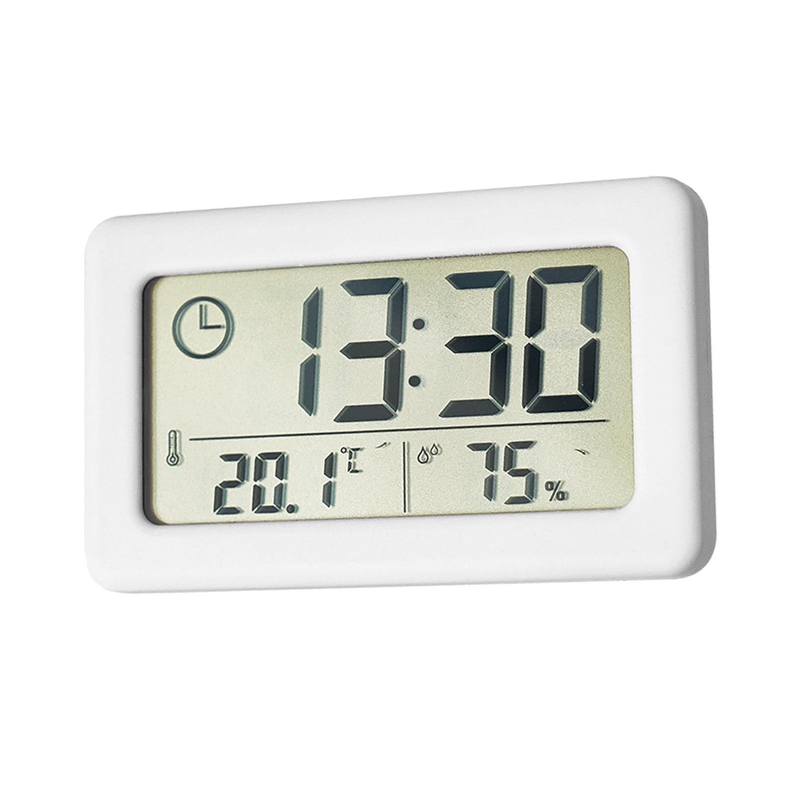 2x Digital Clock Indoor Temperature Hanging Home Desktop Study Room