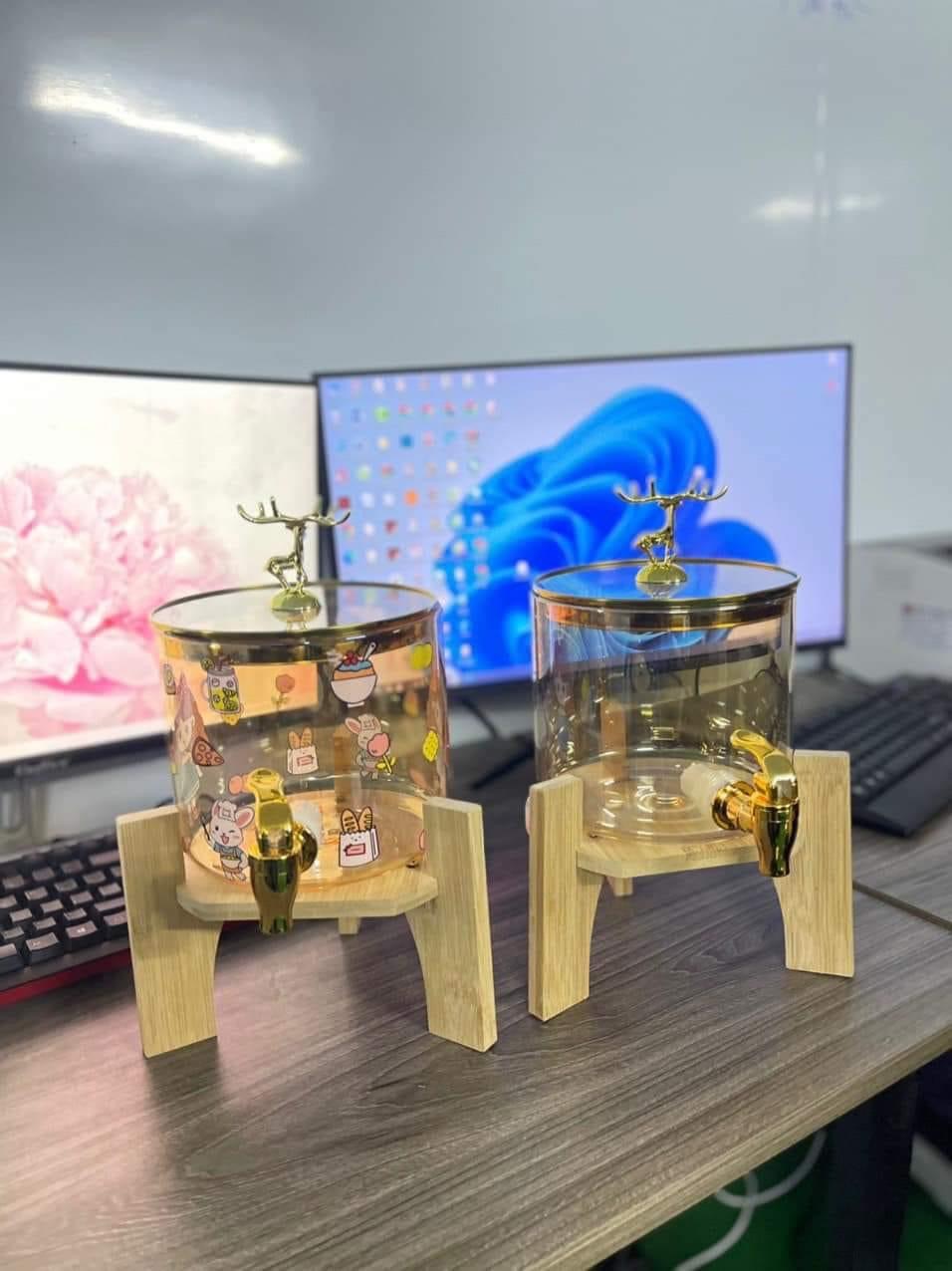 Bình thuỷ tinh hổ phách 2.5-3.5 lít