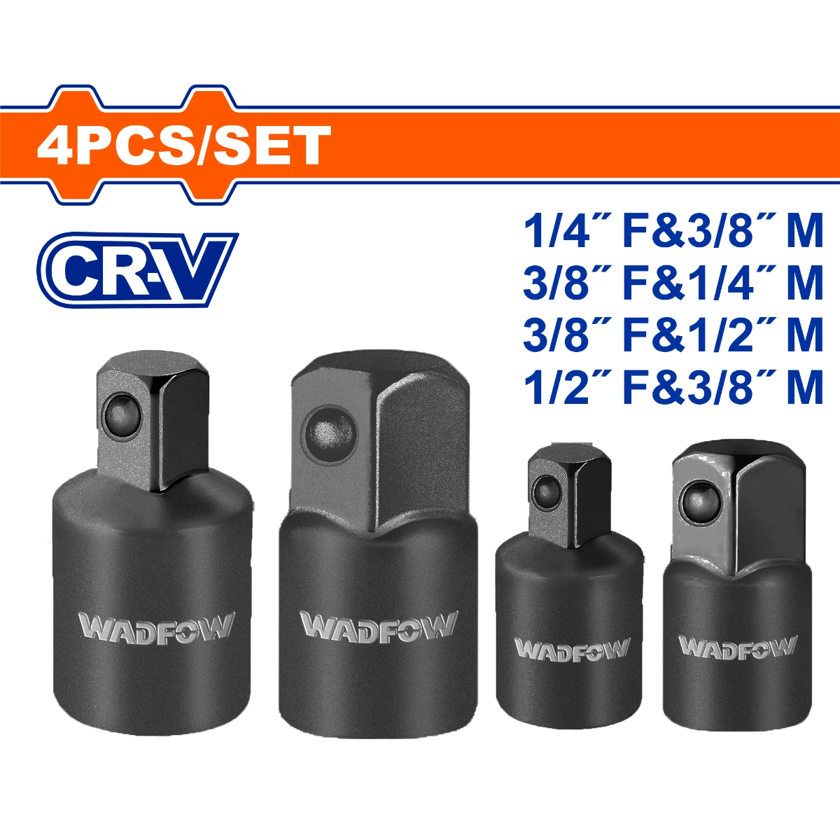 BỘ 4 ĐẦU CHUYỂN ĐẦU TUÝP WMS6404 WADFOW - HÀNG CHÍNH HÃNG