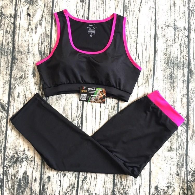 Bộ đồ tập gym yoga aerobic nữ quần áo tập gym yoga aerobic nữ dáng đẹp áo bra chất vải co gian 4 chiều