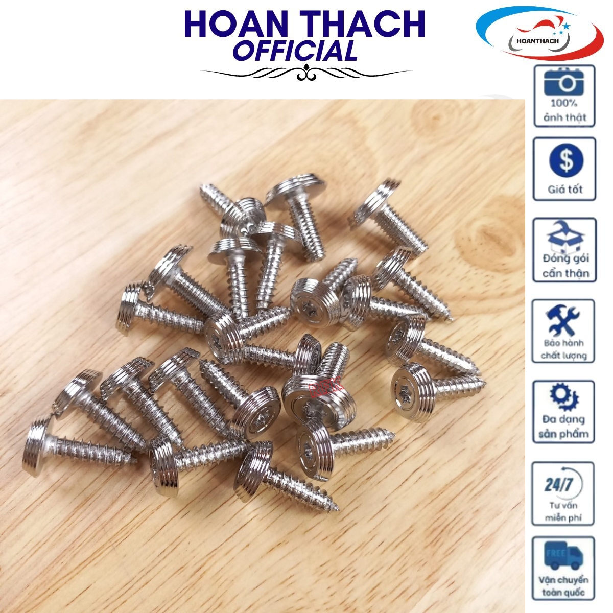 Bộ Ốc Áo Mẫu Thái Inox 304 cho xe máy Sirius FI ( 23 con ), HOANTHACH SP017381