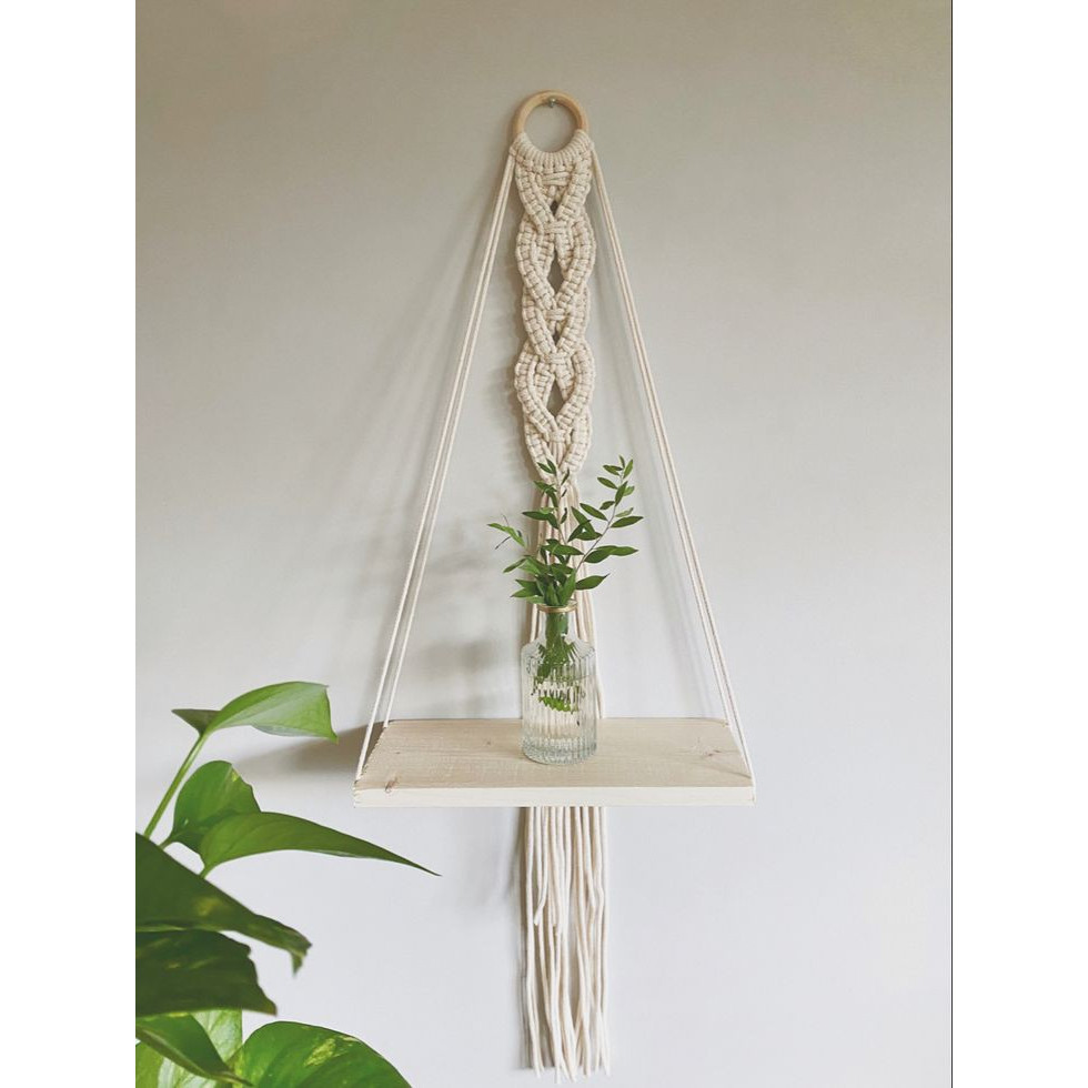 dây treo tường trang trí lọ hoa chậu cây macrame handmade