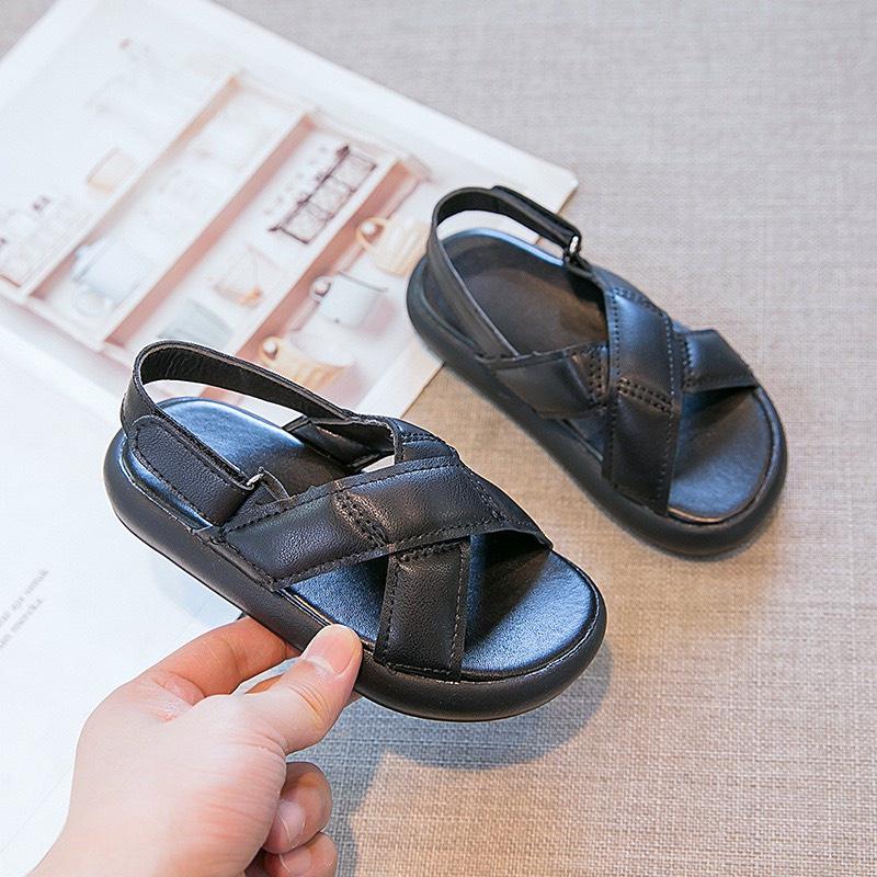 Giày sandal quai chéo đế bánh mì thời trang cho bé G837