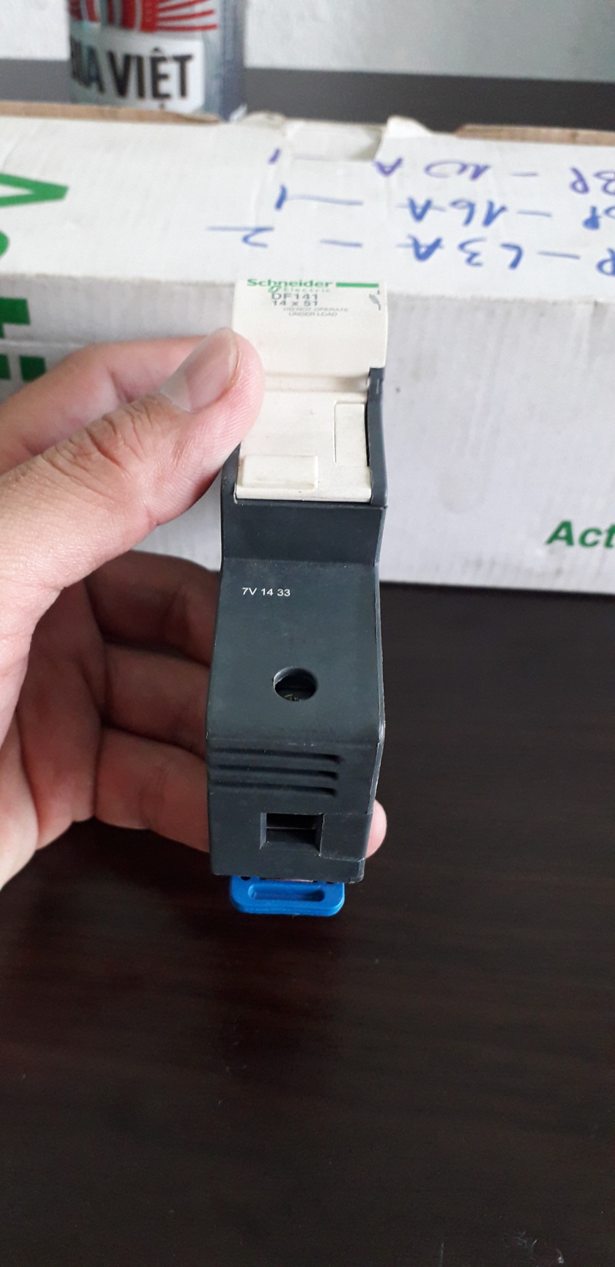DF141 Đế cầu chì Schneider 1P 50A 14 X 51 mm