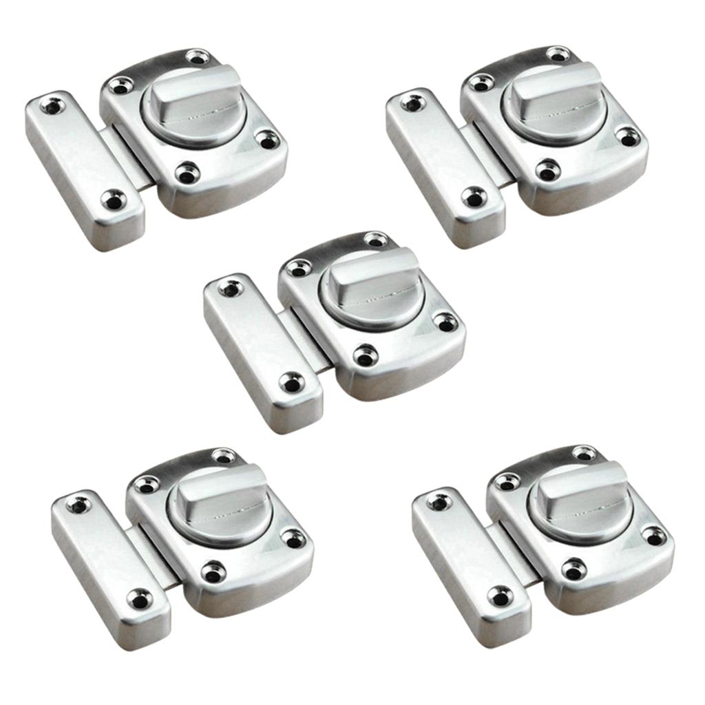5x Bathroom Door Lock Turn Twist Privacy Latch Catch for Bedroom Cabinet