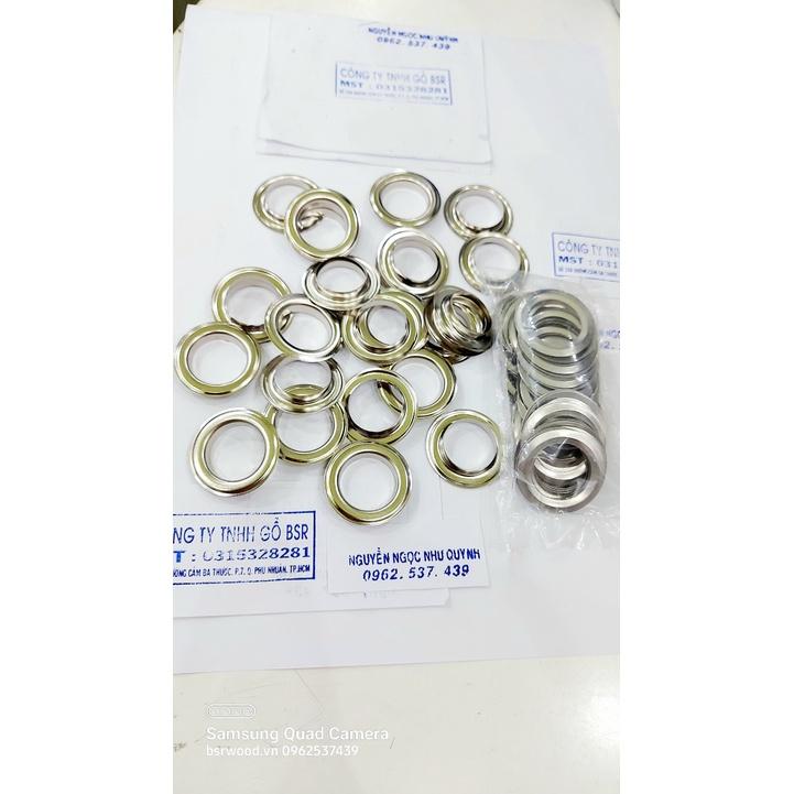 Khoen ore 20mm Khoen mắt cáo 20ly Bằng Thau không gỉ Màu Bạc Vàng Khuy mắt cáo Bấm Vải Phụ liệu may mặc