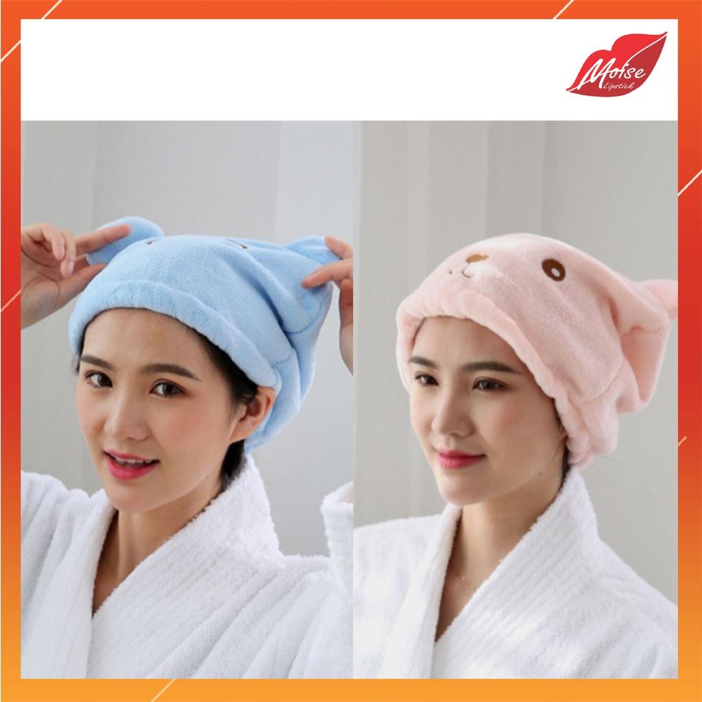 Khăn trùm đầu làm khô tóc, Siêu thấm hút, Chất liệu Cotton, Mềm mại thẩm mỹ