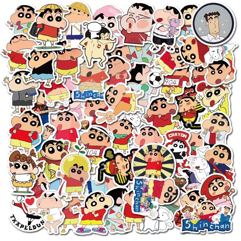 Sticker 50 miếng hình dán Shin Cậu bé chút chì
