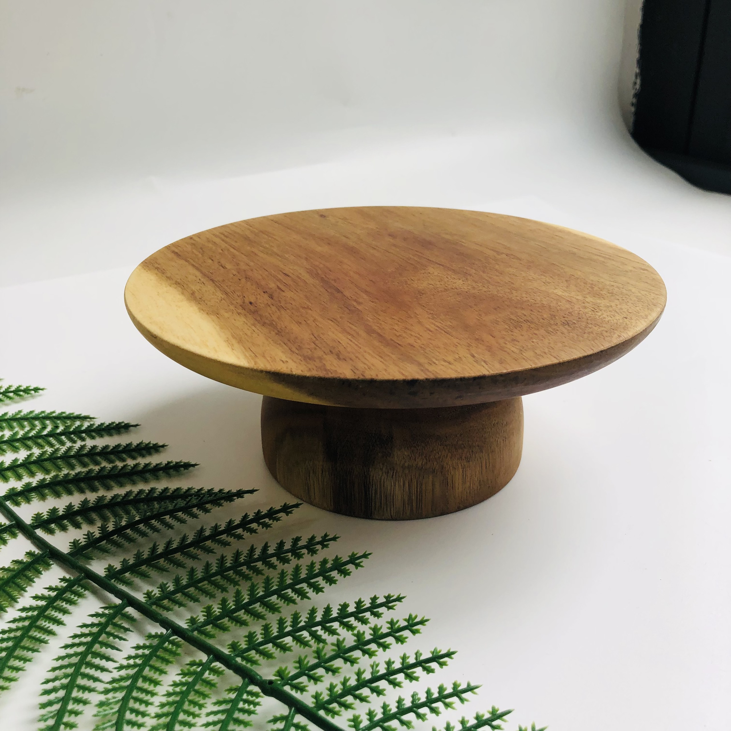 Đĩa Cao Gỗ Keo Đựng Bánh Gato, Bánh Ngọt, Hoa Quả, Cake Stand, Mâm Bồng