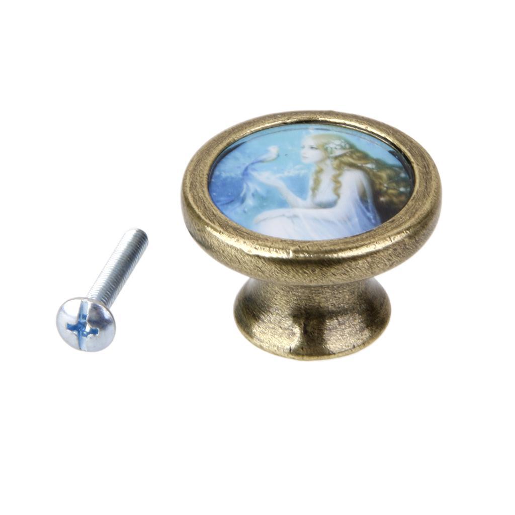 4xAssorted Vintage Brass Wardrobe Cabinet Door Cupboard Drawer Handle Knob 26