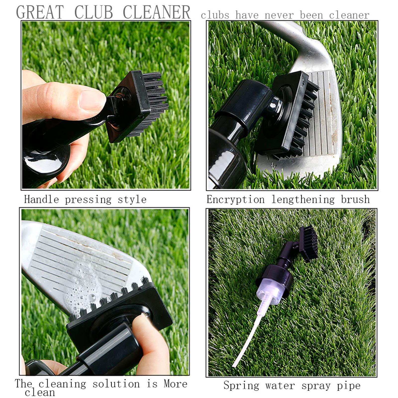 3Pcs Golf Club Groove Brush with Water Bottle Professional Lightweight