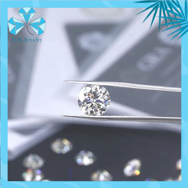 KIM CƯƠNG NHÂN TẠO - MOISSANITE NƯỚC D – ĐỘ TINH KHIẾT FL . FULL KIỂM ĐỊNH GRA