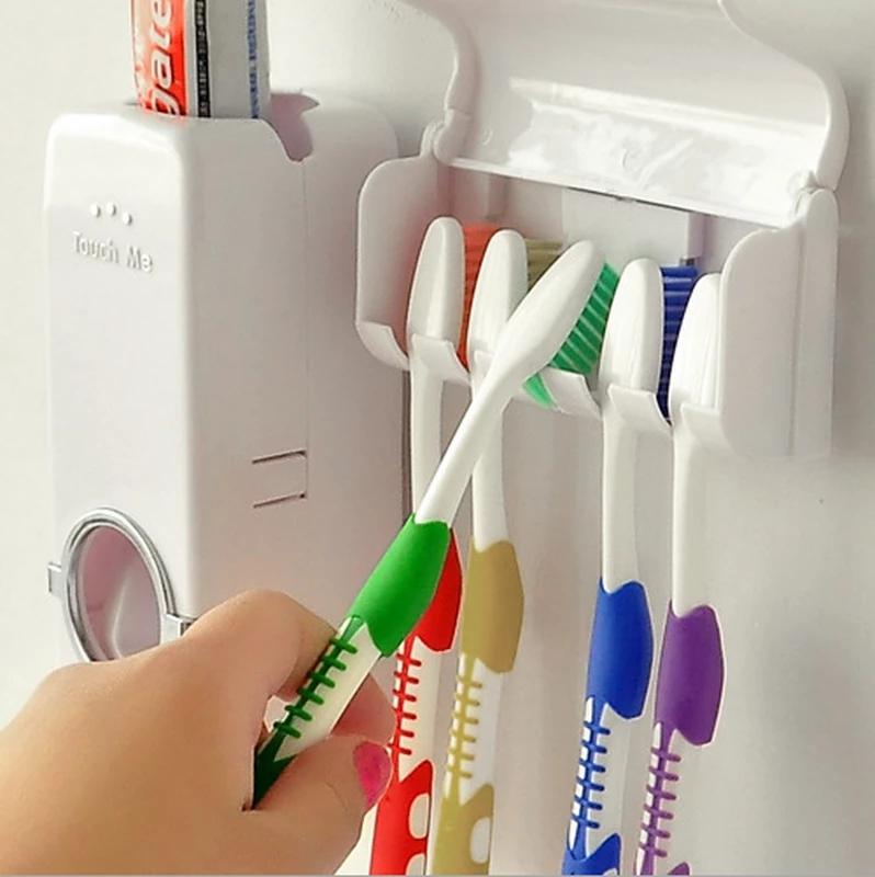 Dụng Cụ Lấy Kem Đánh Răng Tự Động Kèm Giá Treo Bàn Chải Đánh Răng Tiện Dụng