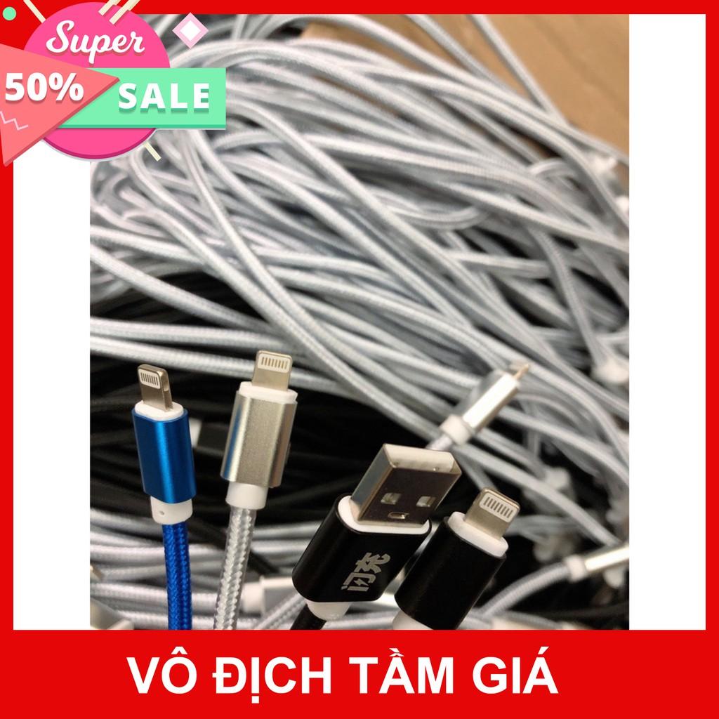 Dây cáp sạc Iphone/Samsung, dây dù 2m 3m chống đứt, hỗ trợ sạc nhanh, đẹp - Store giảm giá 50% mua ngay