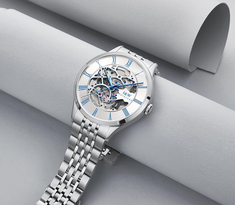 Đồng hồ nam chính hãng IW CARNIVAL IW522G-1 Kính sapphire ,chống xước,Chống nước 50m ,Bảo hành 24 tháng,Máy cơ ,Dây kim loại thép 316L không gỉ,thiết kế lộ cơ thể thao