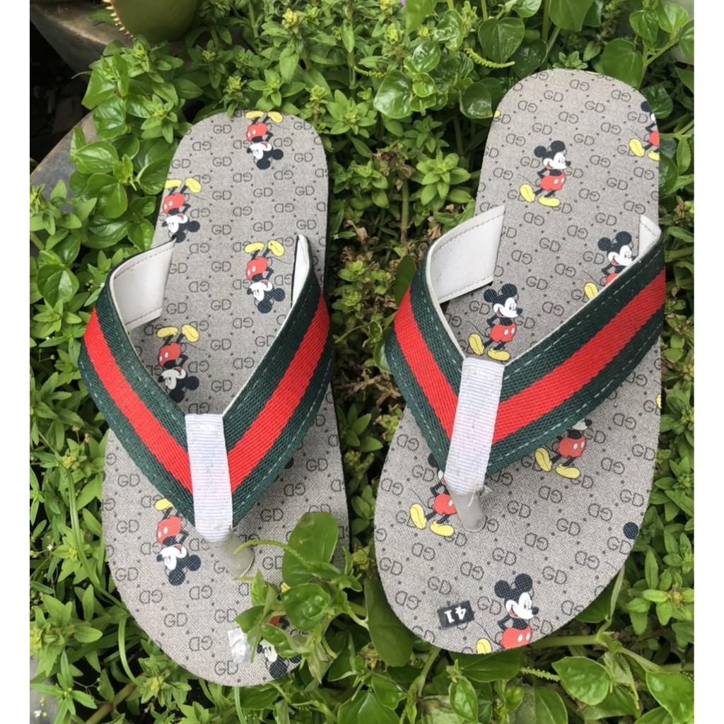 dép kẹp nam nữ sandal đồng nai ( đế màu micky xám quai kẹp dù ) size từ 35 nữ đến 43 nam size khác ib chọn thêm