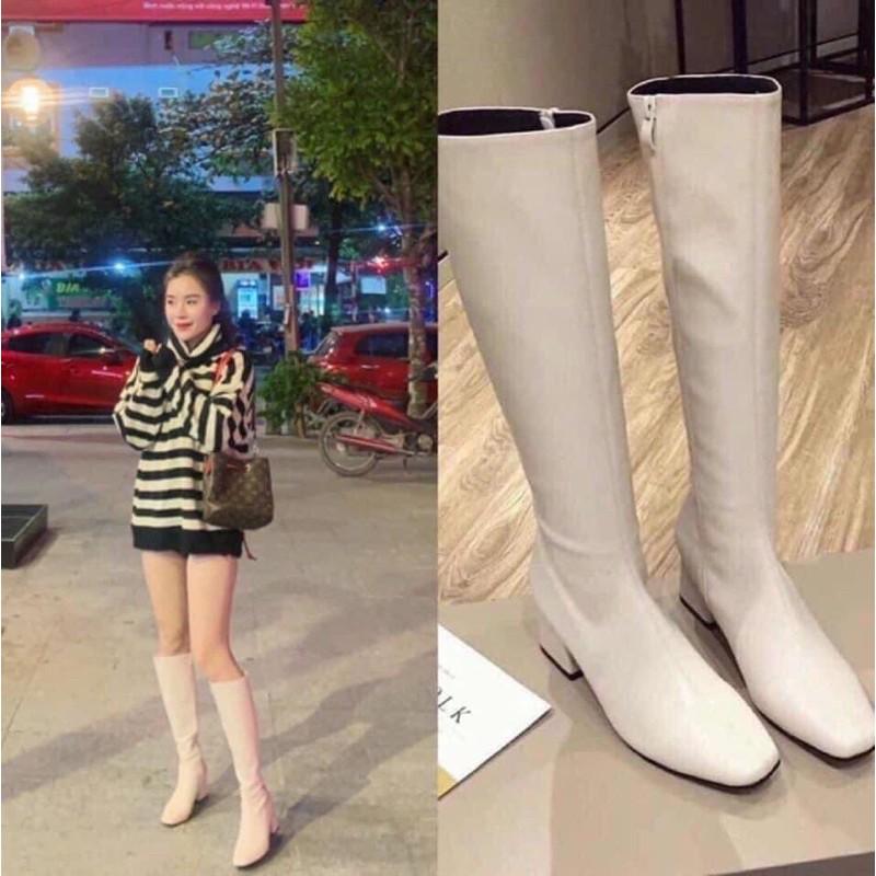 Bốt (boot) Đùi, cao cổ thời trang phong cách Hàn Quốc hàng Quảng Châu loại 1 hot nhất 2020