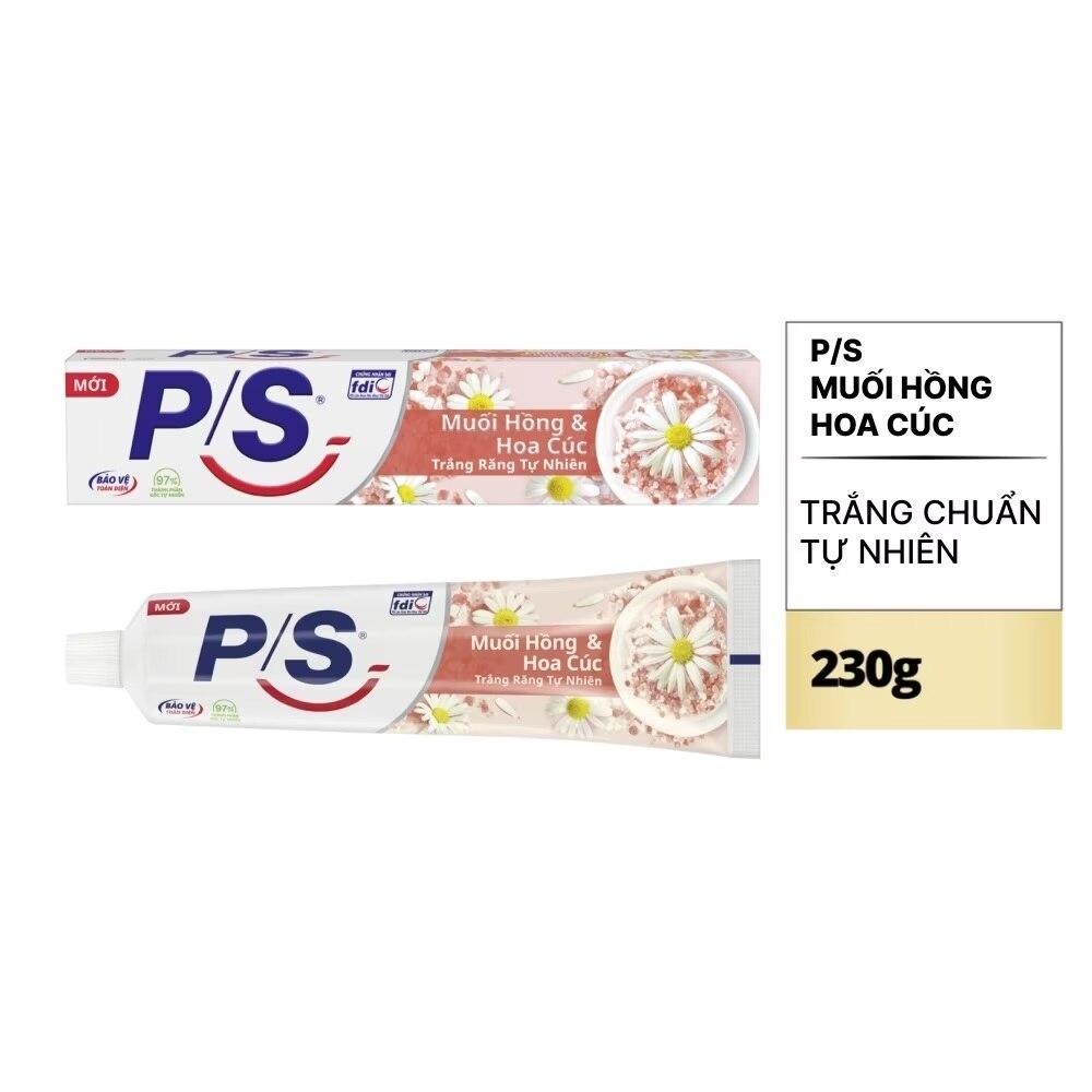 Kem Đánh Răng P/S Muối Hồng &amp; Hoa Cúc 230g