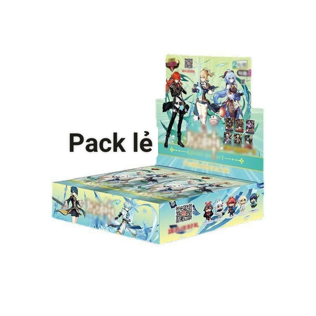 Set card thẻ GENSHIN IMPACT ver BLUE GIRL chibi gacha ảnh nhân phẩm chibi anime game xinh xắn
