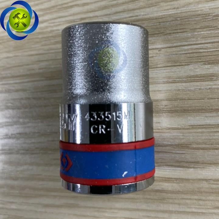 Tuýp trắng ngắn Kingtony 433515M 1/2 INCH - 15MM 6 CẠNH