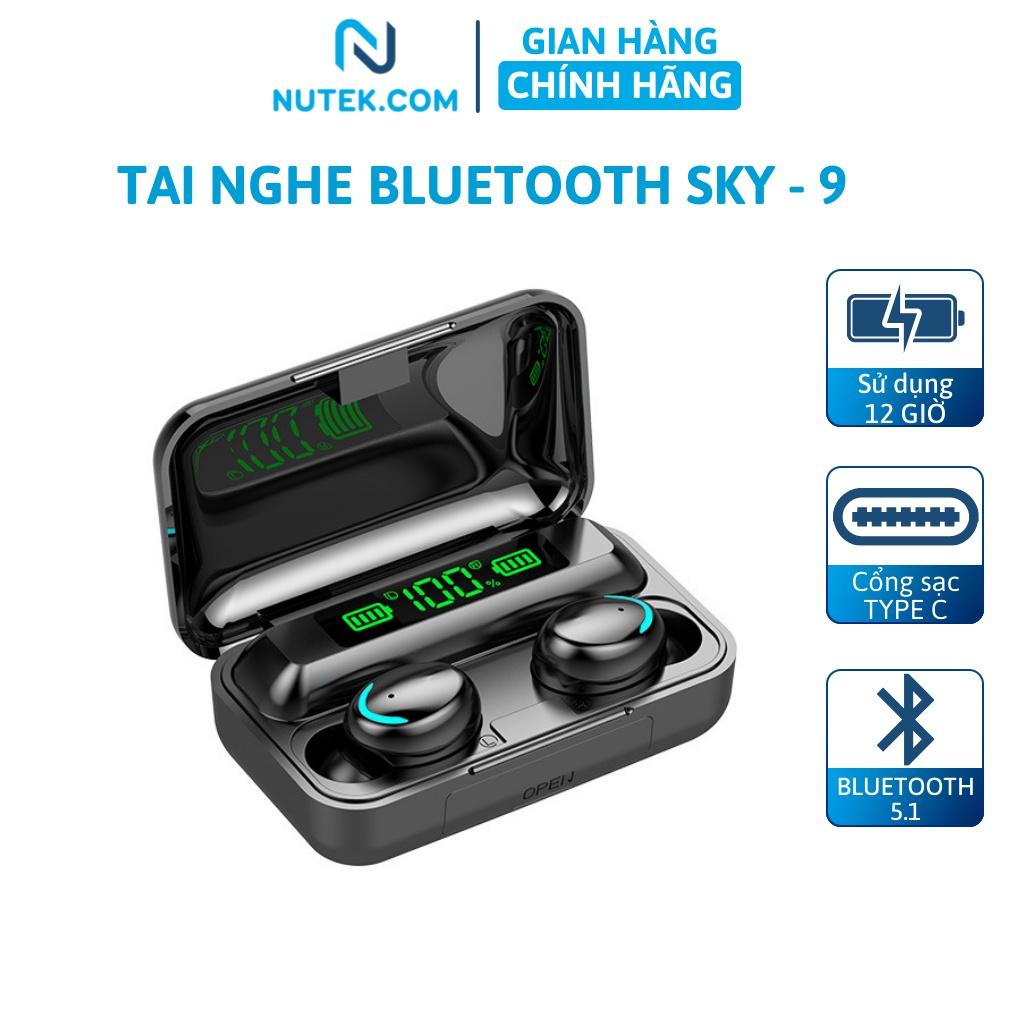 Tai nghe không dây NUTEK SKY - 9 bluetooth gaming cảm ứng chống nước dung lượng pin 2500mAh