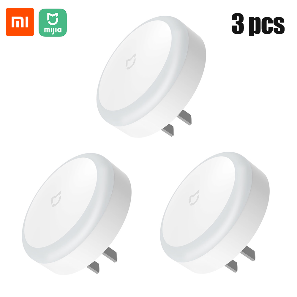 Set 3 Đèn Ngủ Cắm Điện Xiaomi Mijia MJYD04YL Cảm Biến Ban Đêm & Tiết Kiệm Năng Lượng (220V)