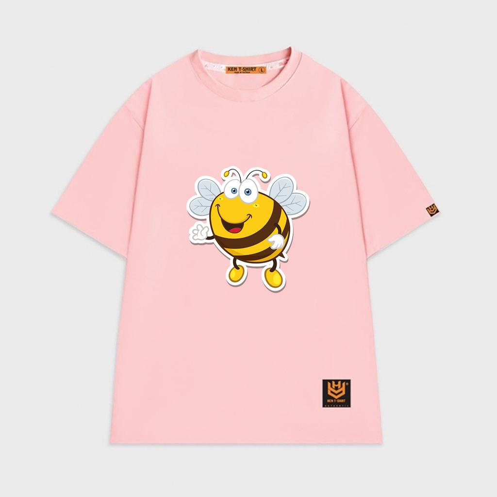 Áo thun unisex hình chú Ong vàng dễ thương Bee shirt áo thun tay