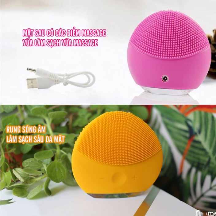 Máy Rửa Mặt Massage Tích Hợp Sóng Âm MINIIN - Forever - Facial Cleansing &amp; Massaging Device