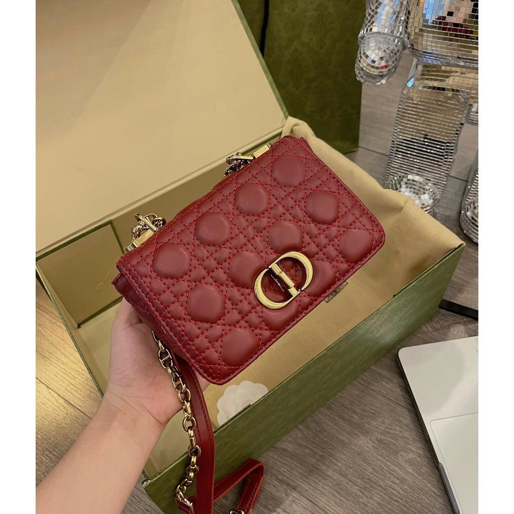 Túi khóa CD đeo chéo ô trám size 18cm xinh xỉu đủ màu