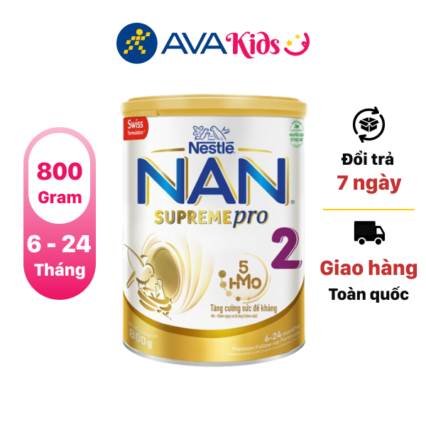 Sữa bột NAN Supremepro số 2 - 800g (6 - 24 tháng)