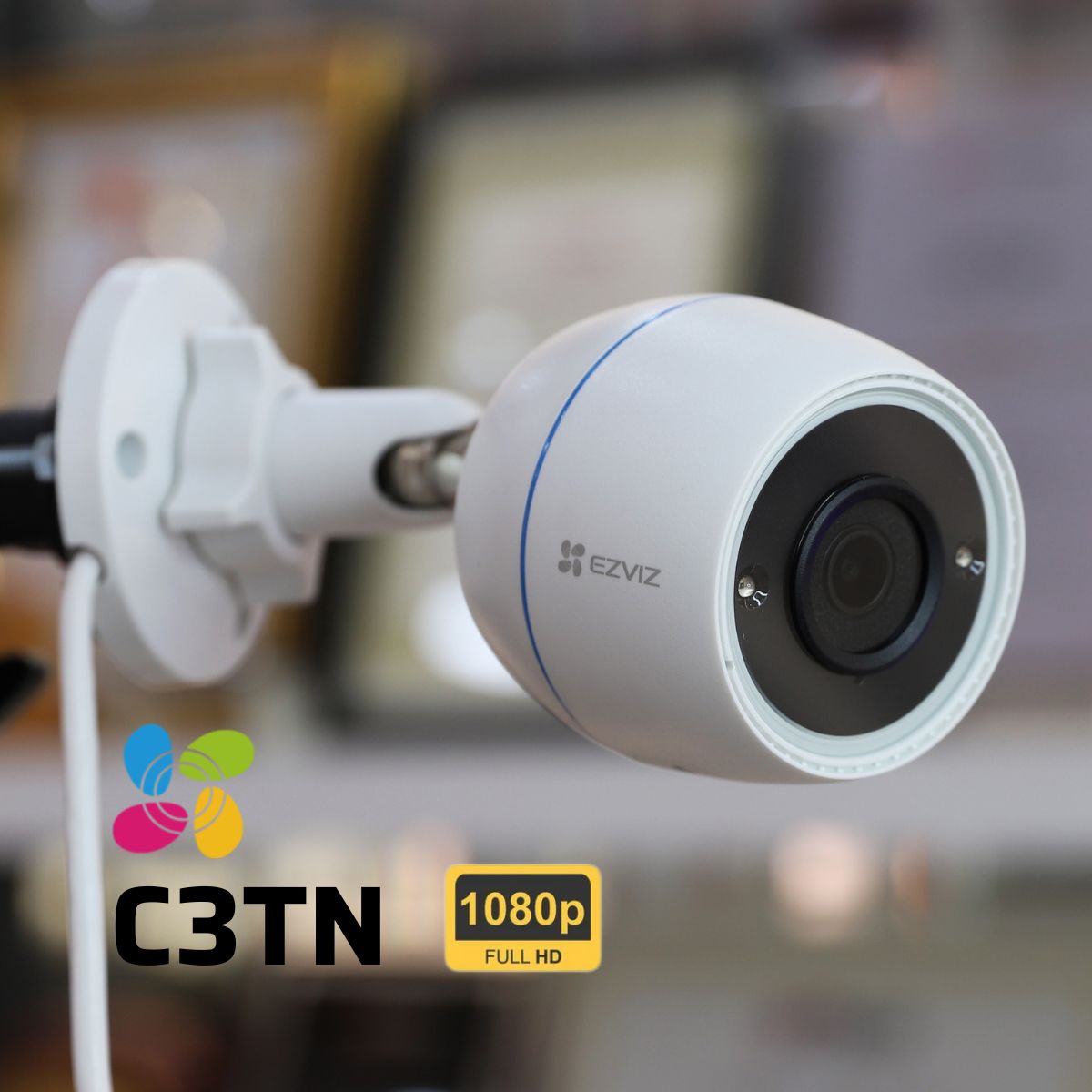 Camera Wifi EZVIZ H3C 2MP Có Màu Ban Đêm, H3C 1080P Mic thu âm - Hàng Chính Hãng
