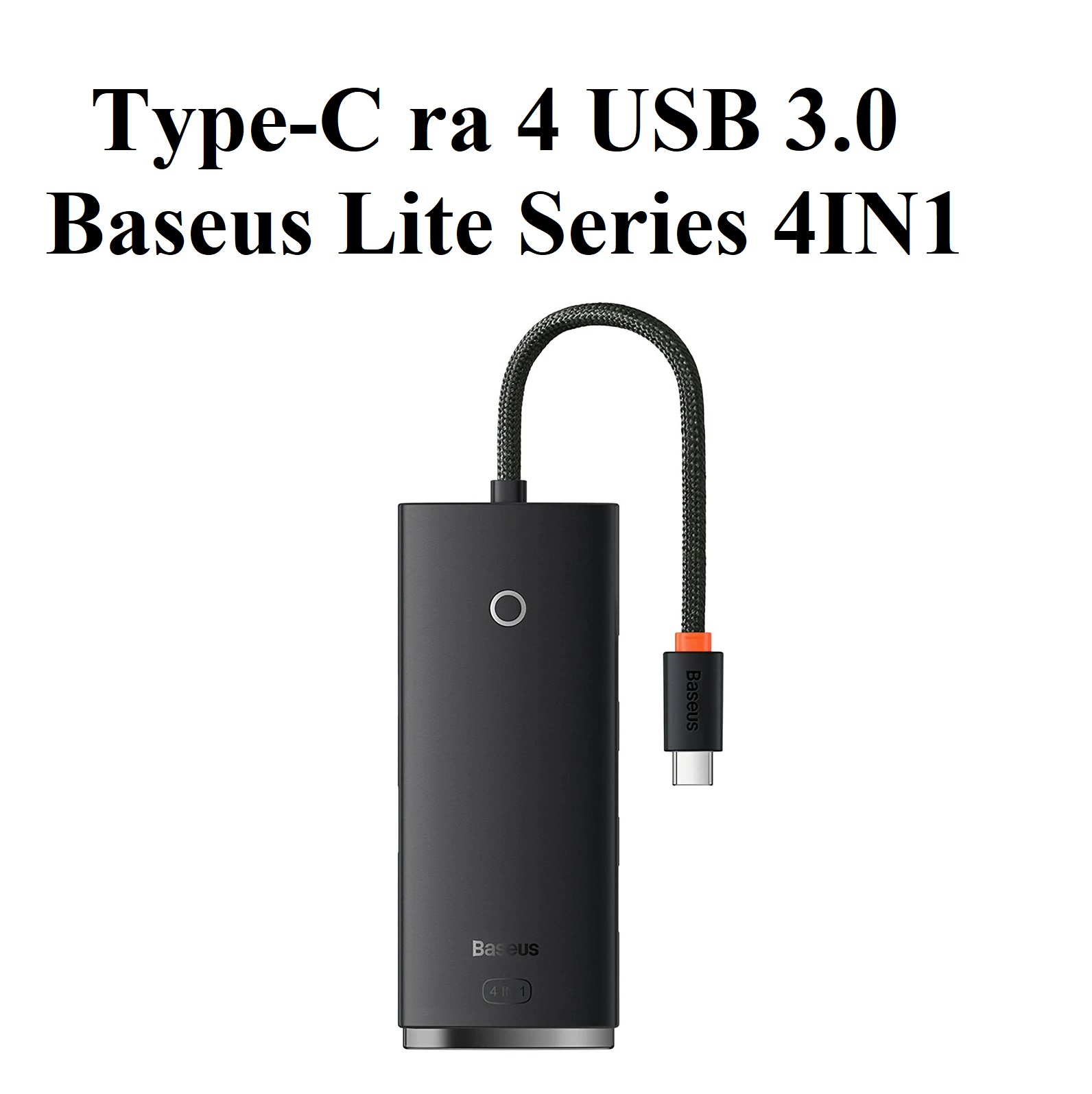 [Ra 4 cổng USB3.0 ] Bộ chuyển cổng Type-C / USB 4 trong 1 Baseus Lite Series BS-OH012 / BS-OH015 _ Hàng chính hãng