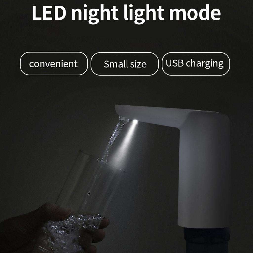 Electric Water Bottle Pump, Gallon Water Dispenser, Automatic Barreled Water Pump USB Portable Home, Easy to Install