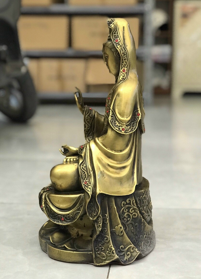 Phật bà quan âm ngồi - Vật phẩm phong thủy